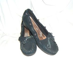 Wedge heel moccasin